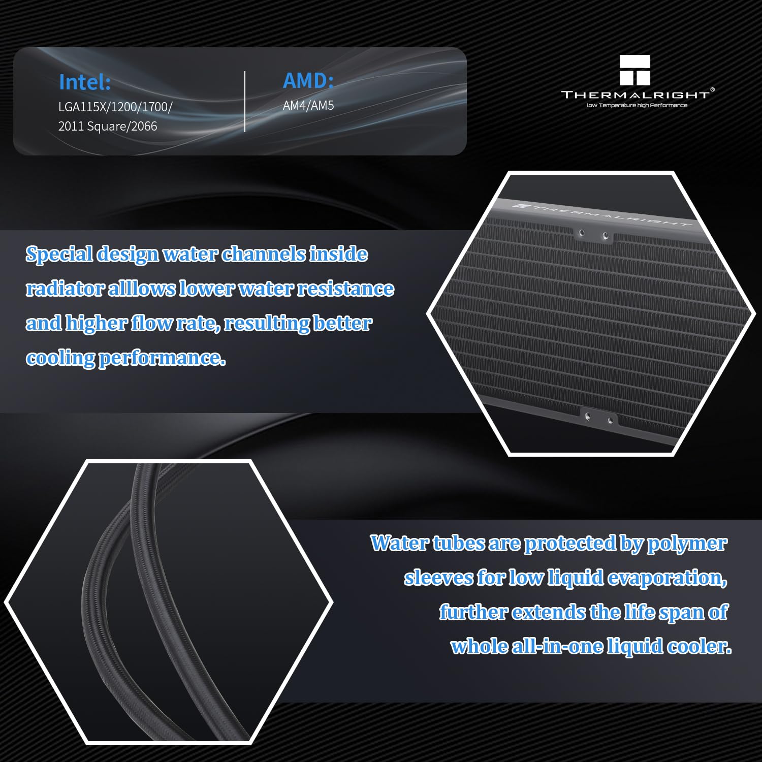 Thermalright Liquid Cooler Aqua Elite 360 V3 ARGB Black Thermalright Liquid Cooler Aqua Elite 360 V3 ARGB Black